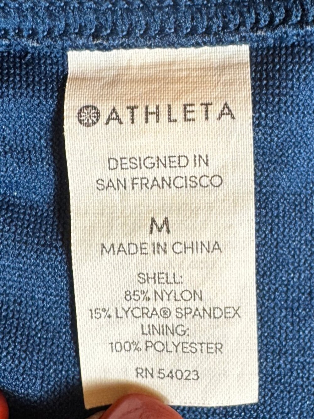 Athleta Navy Blue Twist Waist Bikini Bottoms Size Medium - Picture 4 of 6